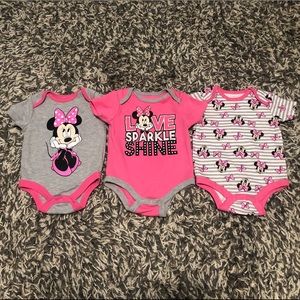 ☀️ Minnie Mouse Short Sleeve Bodysuits ☀️